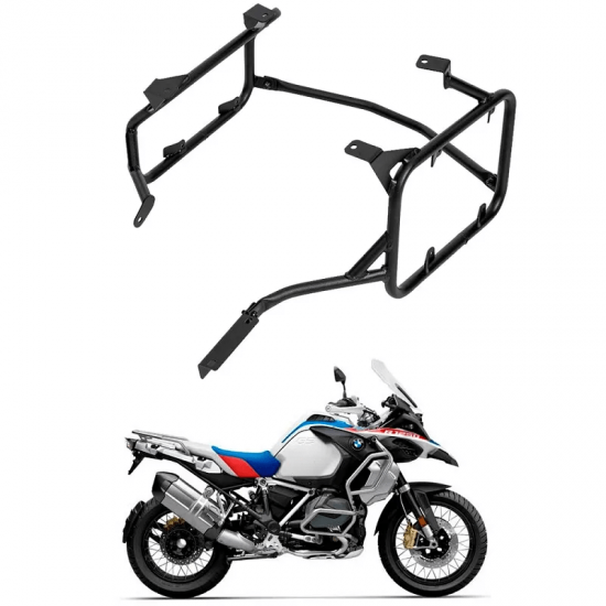 SUPORTE BAÚ LATERAL BMW R1200/1250 GS PREMIUM / SPORT TUBULAR BRAZ - 0343