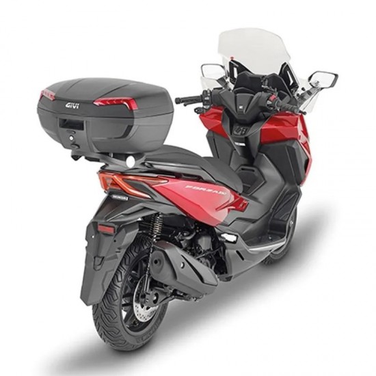 BAÚ GIVI TRASEIRO 46L RIVIERA MONOLOCK LENTE CINZA E46NT