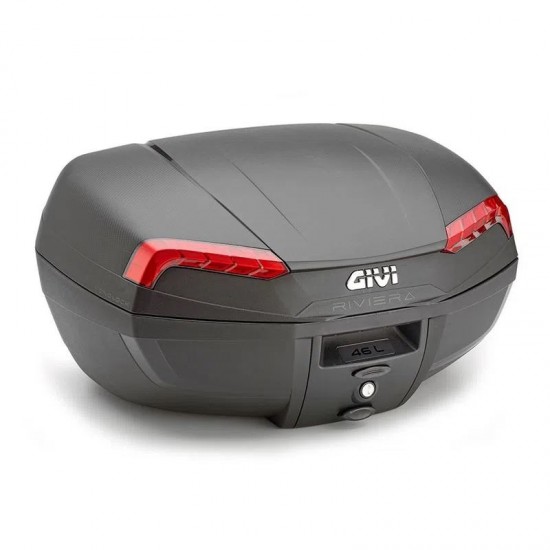 BAÚ GIVI TRASEIRO 46L RIVIERA MONOLOCK LENTE VERMELHA E46N