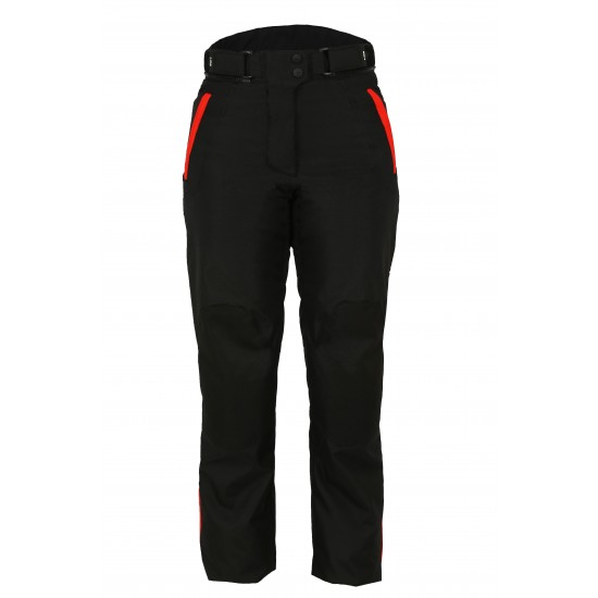 CALÇA LS2 CHART LADY  PRETO VERMELHO