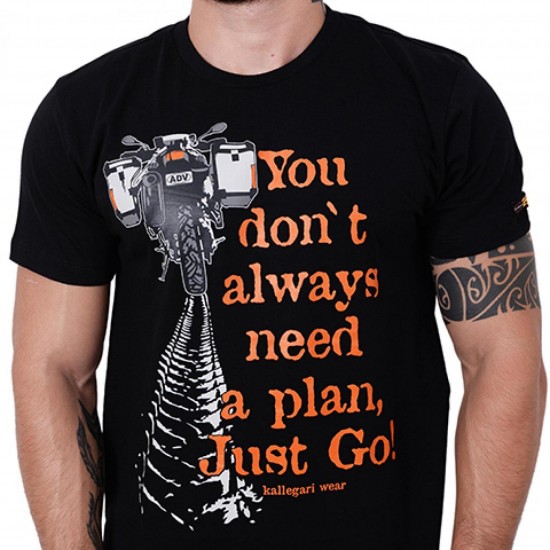 CAMISA KALLEGARI JUST GO PRETO