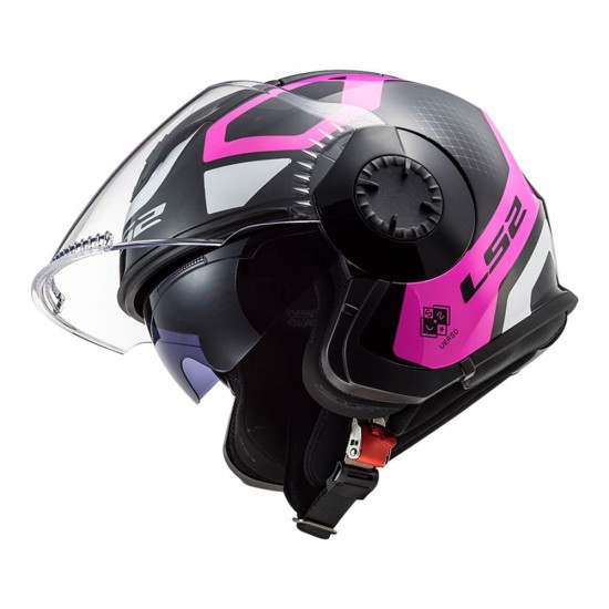 CAPACETE LS2 VERSO OF570 MARKER PINK