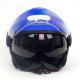 CAPACETE NZI ABERTO RINGWAY DUO SKYLINE AZUL FOSCO