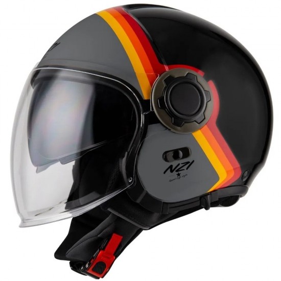 CAPACETE NZI ABERTO RINGWAY DUO SKYLINE CINZA FOSCO