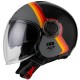 CAPACETE NZI ABERTO RINGWAY DUO SKYLINE CINZA FOSCO