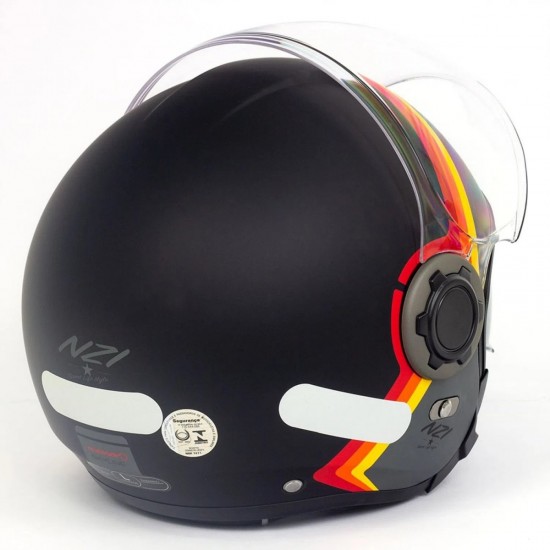 CAPACETE NZI ABERTO RINGWAY DUO SKYLINE CINZA FOSCO