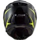 CAPACETE LS2 FF902 SCOPE SKID PRETO FOSCO COM AMARELO ARTICULADO