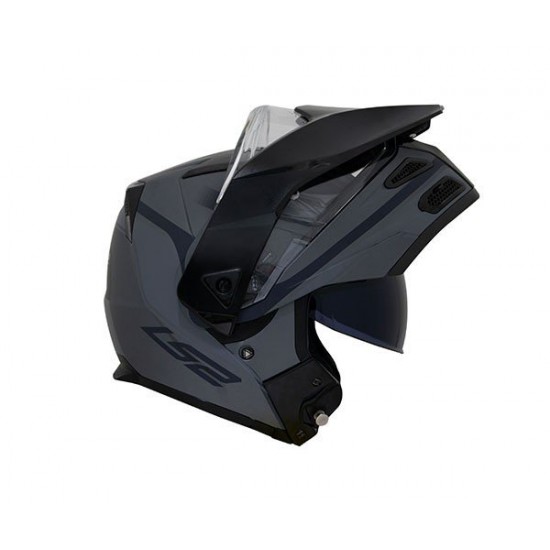 CAPACETE LS2 FF324 EVO METRO ERA FOSCO/ CINZA/ TITANIUM