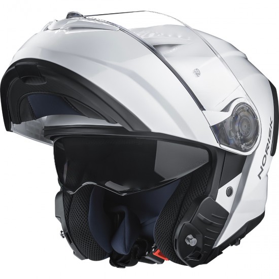 CAPACETE NORISK ARTICULADO FORCE II MONOCOLOR BRANCO