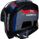 CAPACETE NORISK ARTICULADO FORCE II KORE CINZA AZUL