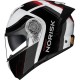 CAPACETE NORISK ARTICULADO FORCE II KORE PRETO BRANCO