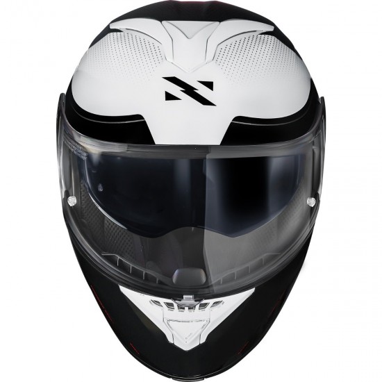 CAPACETE NORISK ARTICULADO FORCE II KORE PRETO BRANCO