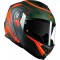 CAPACETE NORISK FF345 ROUTE SPEEDMAX VERDE FOSCO COM LARANJA