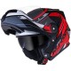 CAPACETE NORISK FF345 ROUTE SPEEDMAX PRETO FOSCO COM VERMELHO