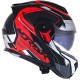 CAPACETE NORISK FF345 ROUTE SPEEDMAX PRETO FOSCO COM VERMELHO