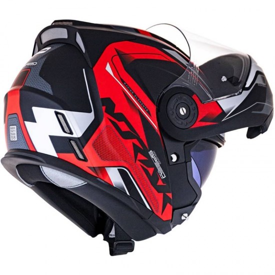 CAPACETE NORISK FF345 ROUTE SPEEDMAX PRETO FOSCO COM VERMELHO