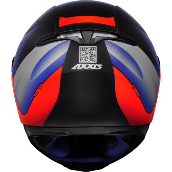 CAPACETE AXXIS EAGLE TECNO PRETO FOSCO/VERMELHO/AZUL