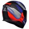 CAPACETE AXXIS EAGLE TECNO PRETO FOSCO/VERMELHO/AZUL