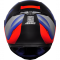 CAPACETE AXXIS EAGLE TECNO PRETO FOSCO/VERMELHO/AZUL