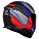 CAPACETE AXXIS EAGLE TECNO PRETO FOSCO/VERMELHO/AZUL