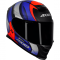 CAPACETE AXXIS EAGLE TECNO PRETO FOSCO/VERMELHO/AZUL