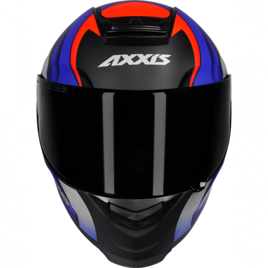 CAPACETE AXXIS EAGLE TECNO PRETO FOSCO/VERMELHO/AZUL