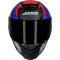 CAPACETE AXXIS EAGLE TECNO PRETO FOSCO/VERMELHO/AZUL