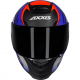 CAPACETE AXXIS EAGLE TECNO PRETO FOSCO/VERMELHO/AZUL