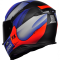 CAPACETE AXXIS EAGLE TECNO PRETO FOSCO/VERMELHO/AZUL