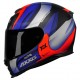 CAPACETE AXXIS EAGLE TECNO PRETO FOSCO/VERMELHO/AZUL