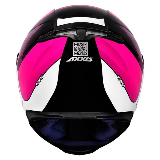 CAPACETE AXXIS EAGLE TECNO PRETO/BRANCO/PURPLE 