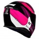 CAPACETE AXXIS EAGLE TECNO PRETO/BRANCO/PURPLE 