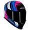 CAPACETE AXXIS EAGLE TECNO PRETO/PINK/AZUL