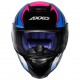 CAPACETE AXXIS EAGLE TECNO PRETO/PINK/AZUL