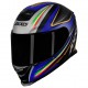 CAPACETE AXXIS EAGLE ITALY 2 MATT BLACK/GREY/BLUE