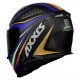 CAPACETE AXXIS EAGLE ITALY 2 MATT BLACK/GREY/BLUE