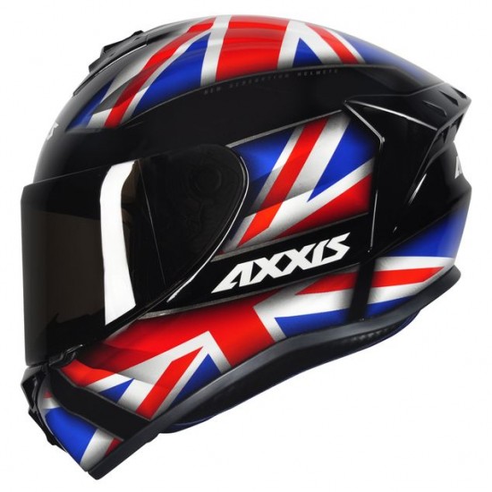 CAPACETE AXXIS DRAKEN UK PRETO/VERMELHO/AZUL