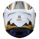 CAPACETE AXXIS DRAKEN VECTOR BRANCO COM DOURADO