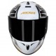 CAPACETE AXXIS DRAKEN VECTOR BRANCO COM DOURADO