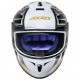 CAPACETE AXXIS DRAKEN VECTOR BRANCO COM DOURADO