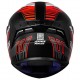 CAPACETE AXXIS DRAKEN RACER PRETO FOSCO/ VERMELHO/ CINZA 