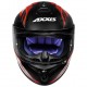 CAPACETE AXXIS DRAKEN RACER PRETO FOSCO/ VERMELHO/ CINZA 