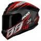 CAPACETE AXXIS DRAKEN RACER PRETO FOSCO/ VERMELHO/ CINZA 