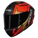 CAPACETE AXXIS DRAKEN VECTOR PRETO/VERMELHO/DOURADO FOSCO