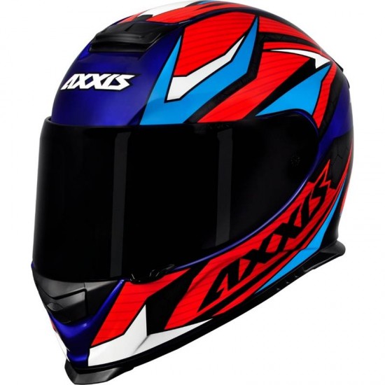 CAPACETE AXXIS EAGLE POWER - AZUL/VERMELHO