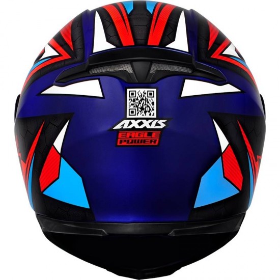 CAPACETE AXXIS EAGLE POWER - AZUL/VERMELHO