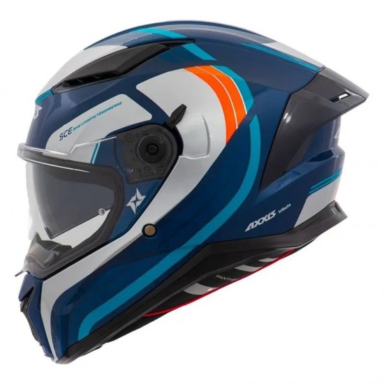 bestprice！ CAPACETE AXXIS PANTHER SV AZUL E VERMELHO ( COM VISEIRA SOLAR