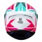 CAPACETE AXXIS DRAKEN TRACER BRANCO AZUL E ROSA