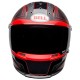 CAPACETE BELL ELIMINATOR HART LUCK PRETO/VERMELHO FOSCO