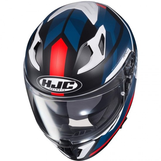 CAPACETE HJC I70 ELIM AZUL VERMELHO